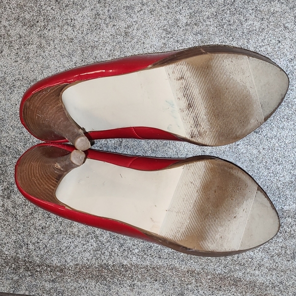 Mossimo Red Peep Toe Pump Heels - Picture 9 of 10